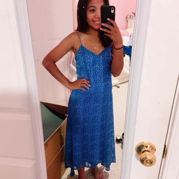 Lulu’s Royal Blue Midi Dress XS - Picture 2 of 6